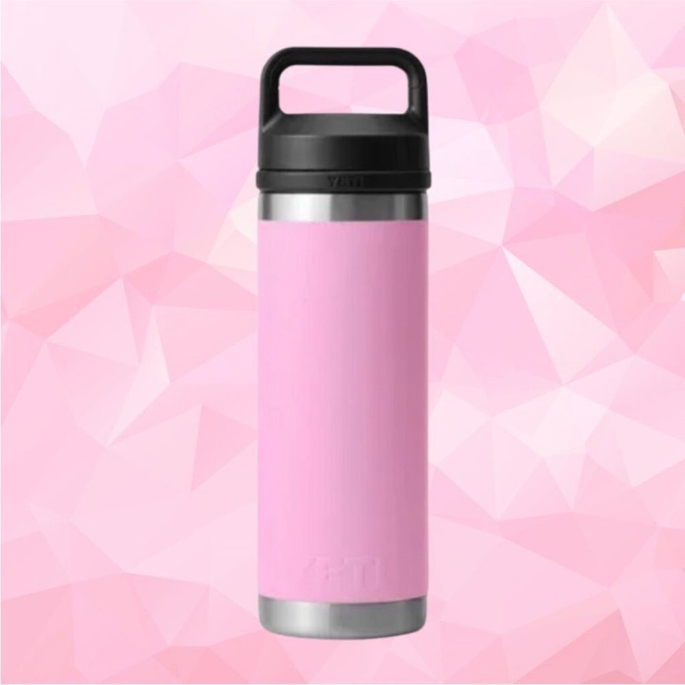 Limited Edition Yeti 18oz Rambler Water Bottle • Power Pink